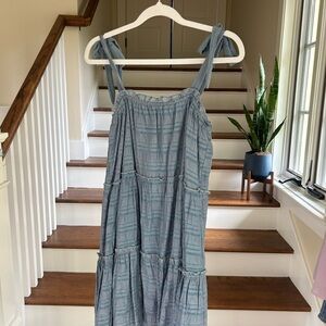 Blue Tiered Women's Dress